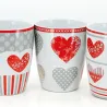 Mug en grès coeur rouge