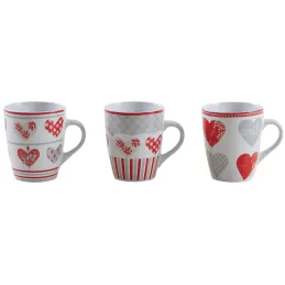 Mug en grès coeur rouge
