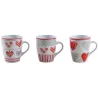 Mug en grès coeur rouge