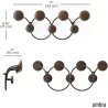 Patère 7 crochets Dotsy