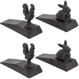 Cale-portes en fonte coq et lapin