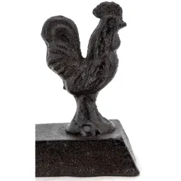 Cale-portes en fonte coq et lapin