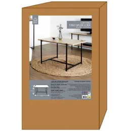 Table basse en mdf et métal Loka