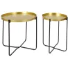 Table d'appoint en métal martelé Alia 50 cm
