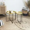 Table d'appoint en métal martelé Alia 50 cm
