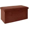 Coffre banc pliable en velours côtelé Scott