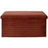 Coffre banc pliable en velours côtelé Scott