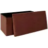 Coffre banc pliable en velours côtelé Scott