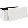Coffre banc pliable en velours côtelé Scott