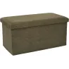 Coffre banc pliable en velours côtelé Scott