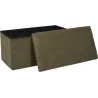Coffre banc pliable en velours côtelé Scott