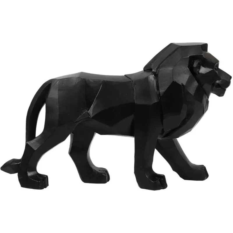Lion origami en polyrésine 33 x 11.5 x 21.5 cm