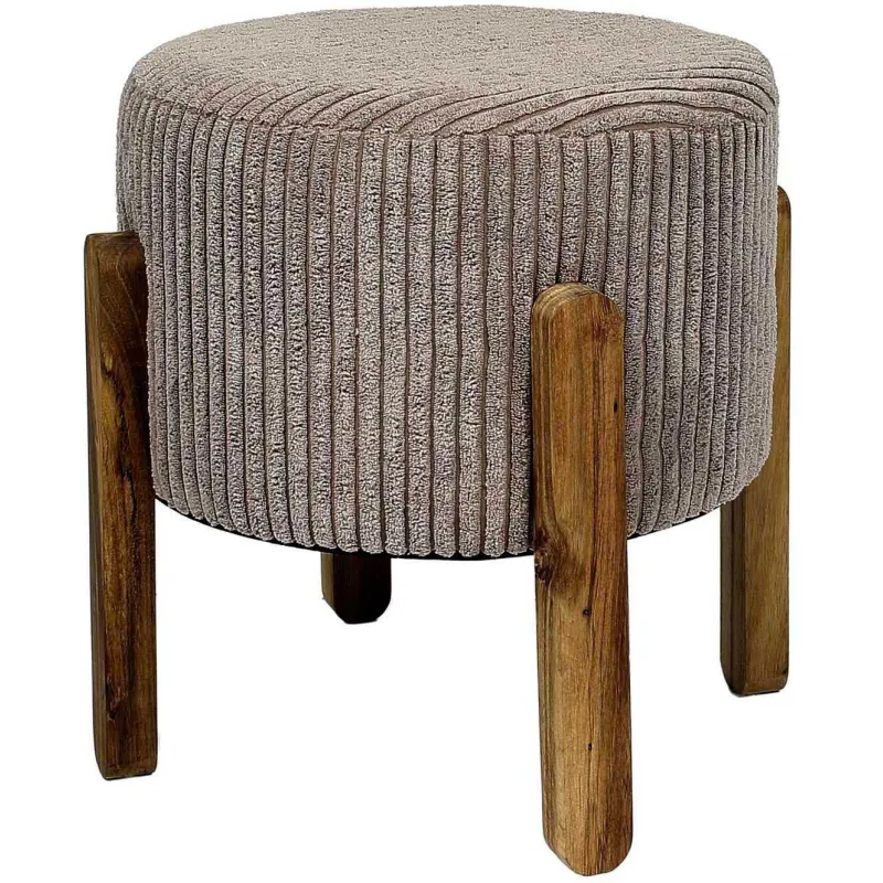 Tabouret en velours côtelé Scott
