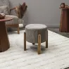 Tabouret en velours côtelé Scott