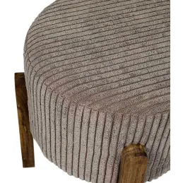 Tabouret en velours côtelé Scott