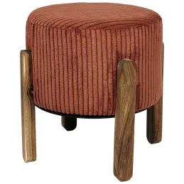 Tabouret en velours côtelé Scott