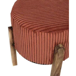 Tabouret en velours côtelé Scott