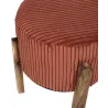 Tabouret en velours côtelé Scott