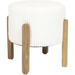 Tabouret en velours côtelé Scott