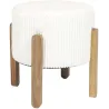 Tabouret en velours côtelé Scott