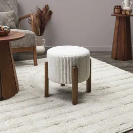 Tabouret en velours côtelé Scott