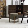 Tabouret en velours côtelé Scott