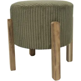 Tabouret en velours côtelé Scott