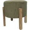 Tabouret en velours côtelé Scott