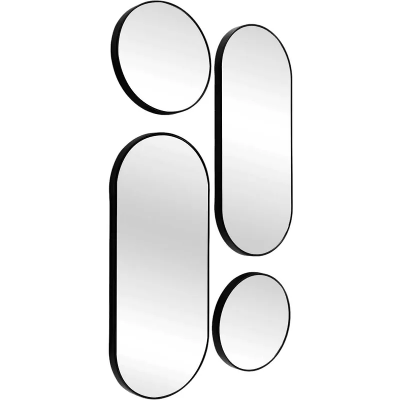 Set de 4 miroirs ronds et ovales Versa