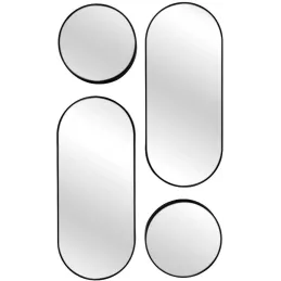 Set de 4 miroirs ronds et ovales Versa