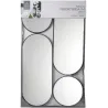 Set de 4 miroirs ronds et ovales Versa