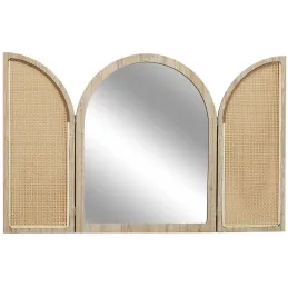 Miroir à volets en mdf et canage Bali