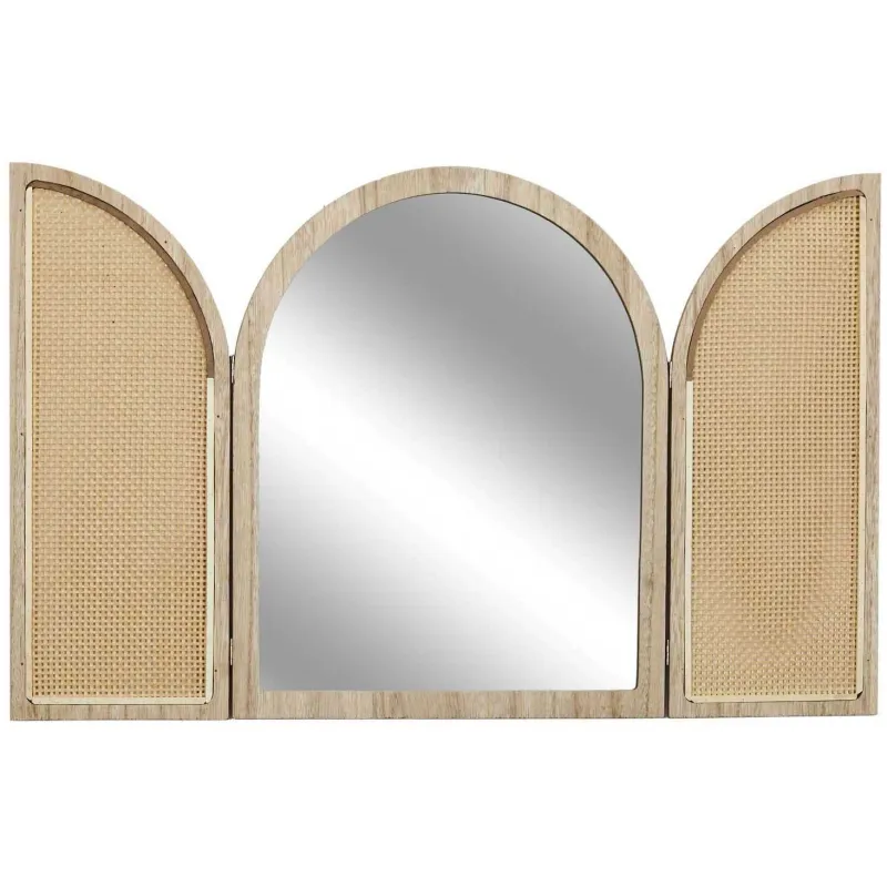 Miroir à volets en mdf et canage Bali