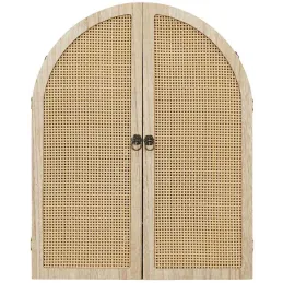 Miroir à volets en mdf et canage Bali
