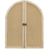 Miroir à volets en mdf et canage Bali
