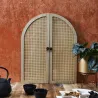 Miroir à volets en mdf et canage Bali