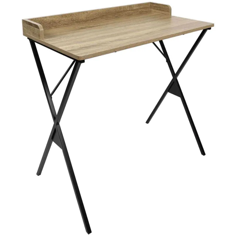 Bureau en mdf et métal Loka