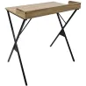 Bureau en mdf et métal Loka
