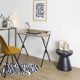 Bureau en mdf et métal Loka