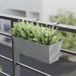 Jardinière balcon en zinc à suspendre