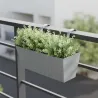 Jardinière balcon en zinc à suspendre