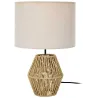 Lampe à poser avec abat-jour corde tressée Lina