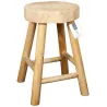 Tabouret en bois de paulownia Harald