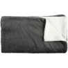 Plaid imitation fourrure grise et sherpa 140 x 200 cm