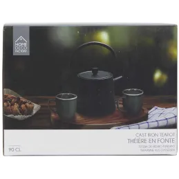 Théière en fonte noire 90 cl