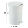 Poubelle à pédale 5L Zodiac