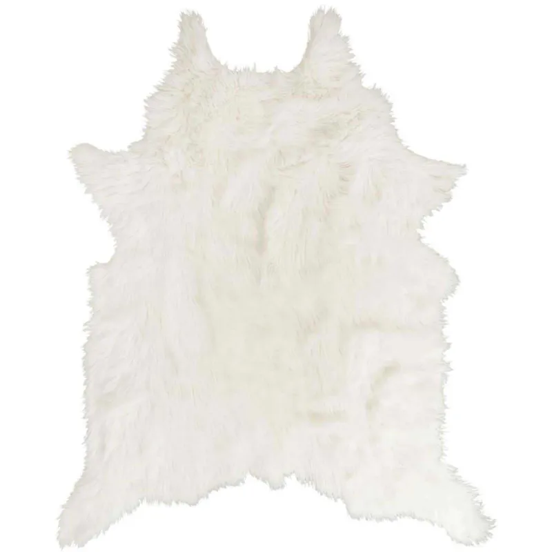 Tapis en fausse fourrure Peau de bête 120 x 2 x 158 cm