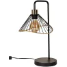 Lampe à poser avec abat-jour en rotin