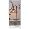 Lampe à poser avec abat-jour en rotin