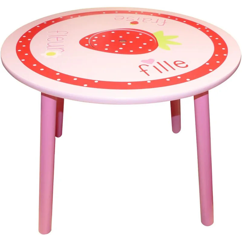 Table pour enfant Fraise